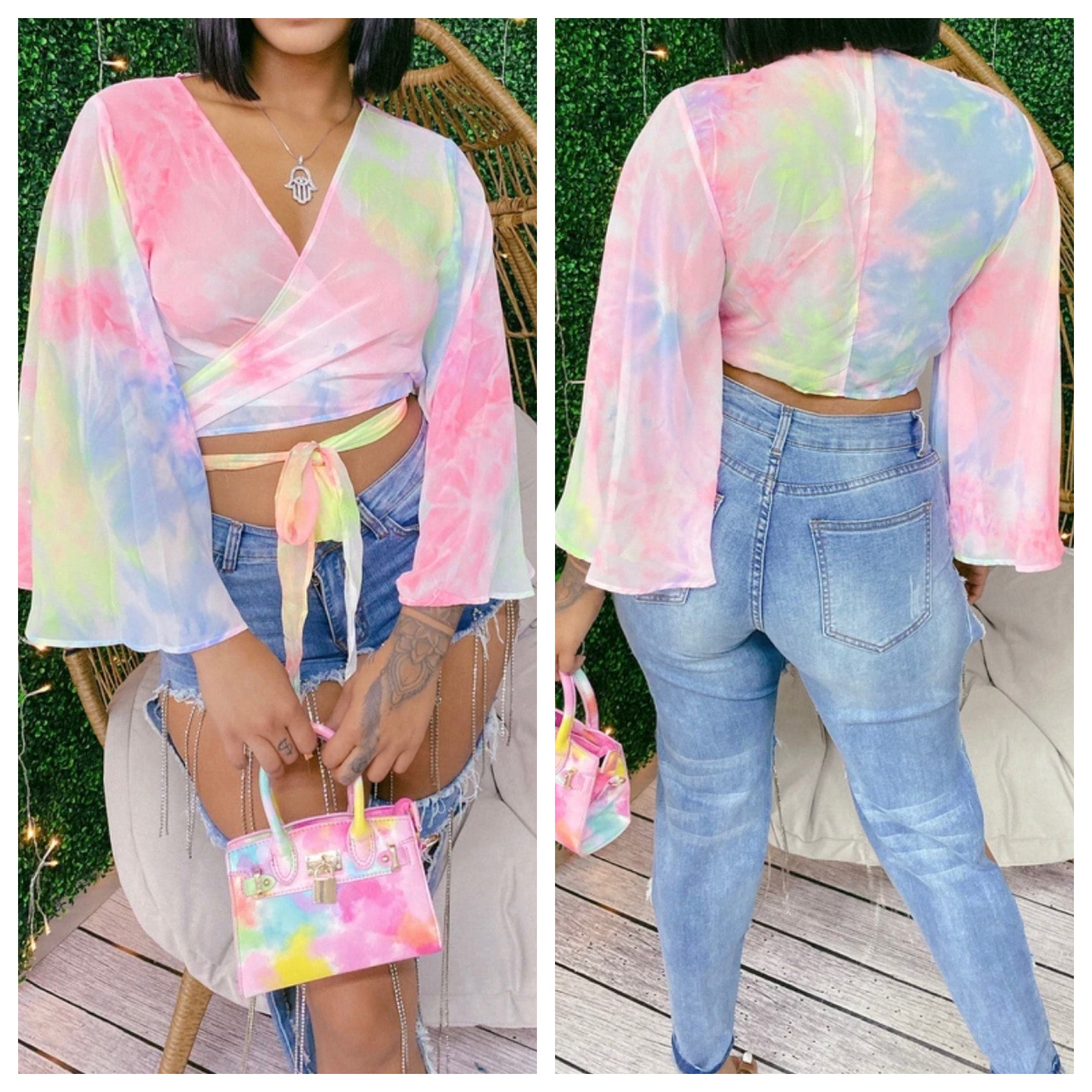 トップス ORGUE Flower tulle blouse トップス ORGUE Flower tulle blouse トップス ORGUE Flower