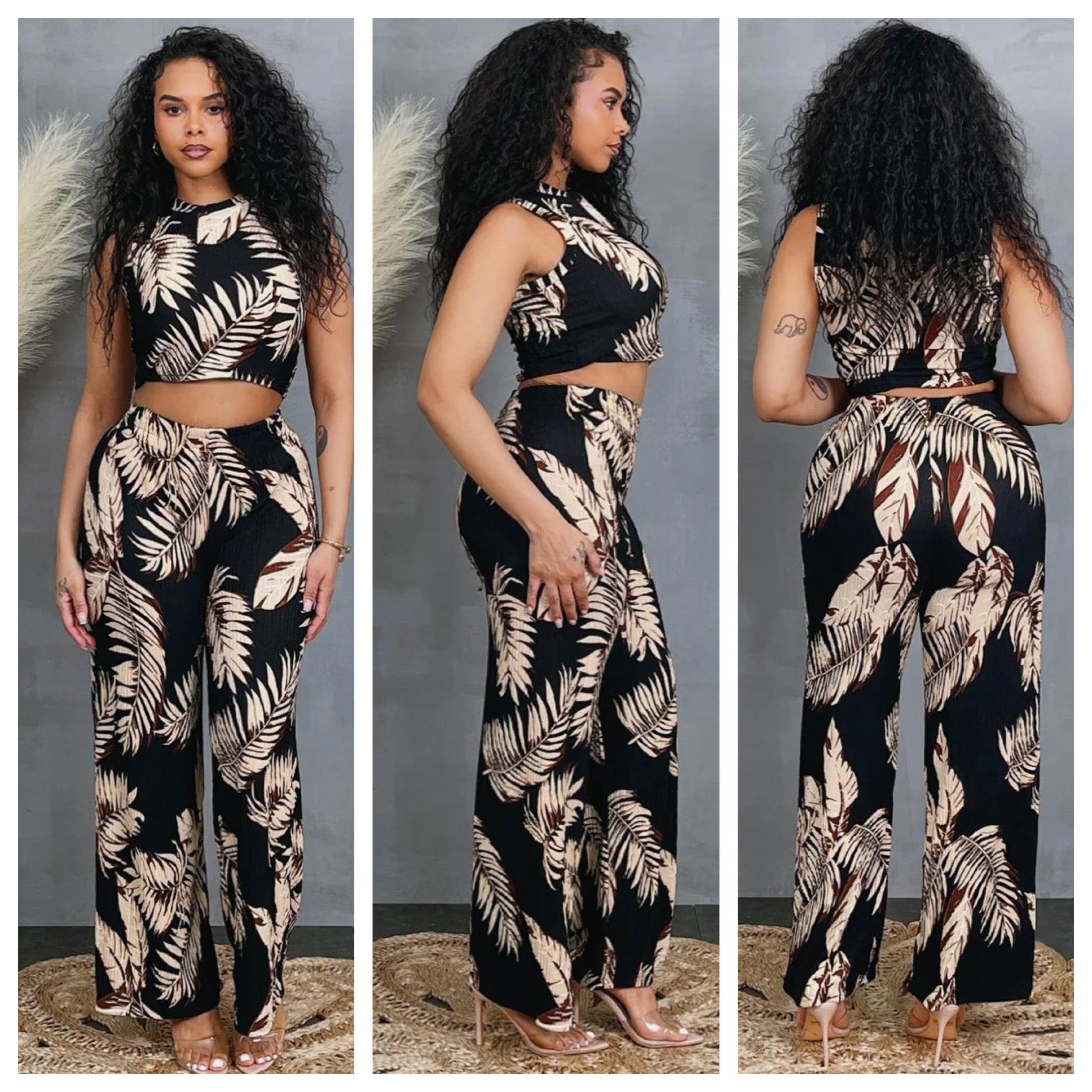 t*t様 everyone original logo tropical woo Black 3D Coral Back Logo T-Shirt - WOOYOUNGMI